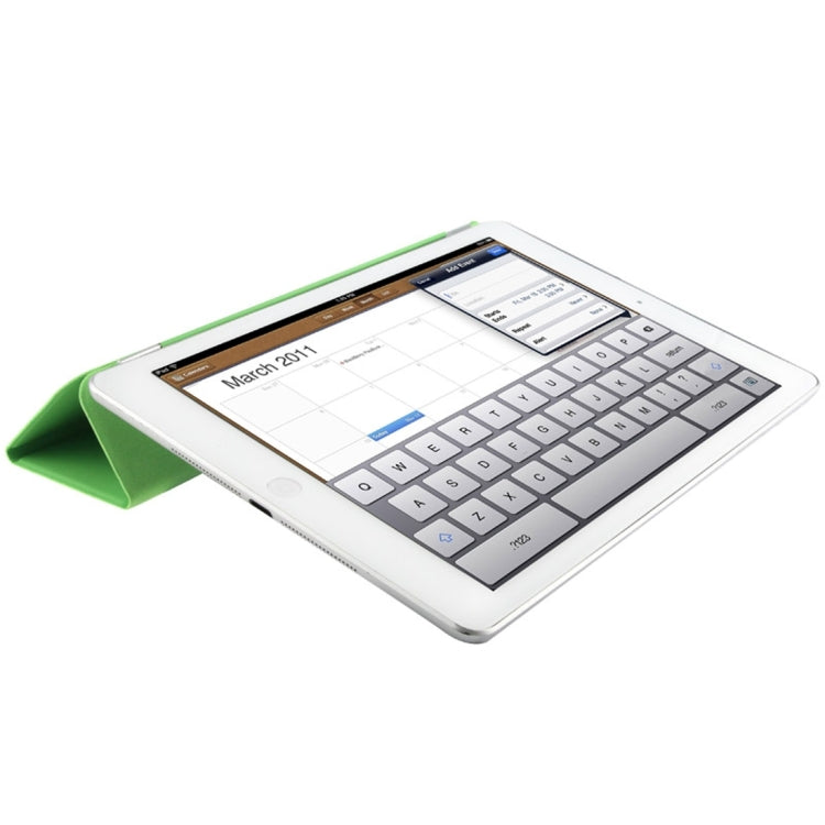 For iPad Pro 9.7 inch Single Side Polyurethane Smart Cover with 3-Folding Holder