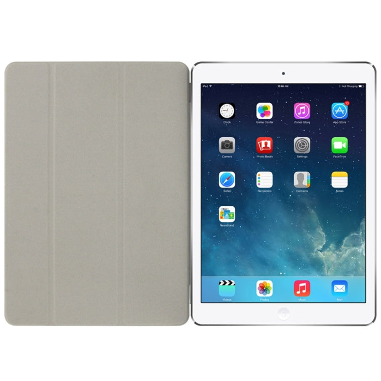 For iPad Pro 9.7 inch Single Side Polyurethane Smart Cover with 3-Folding Holder