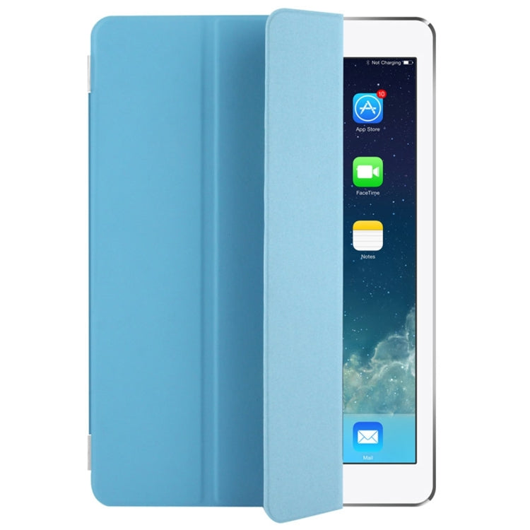 For iPad Pro 9.7 inch Single Side Polyurethane Smart Cover with 3-Folding Holder