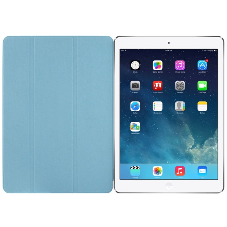 For iPad Pro 9.7 inch Single Side Polyurethane Smart Cover with 3-Folding Holder