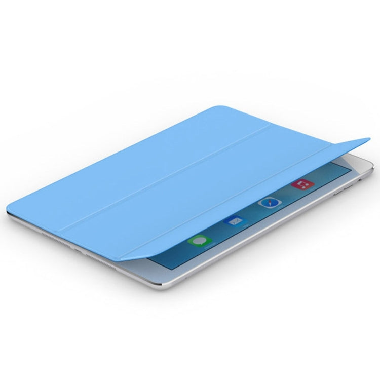 For iPad Pro 9.7 inch Single Side Polyurethane Smart Cover with 3-Folding Holder