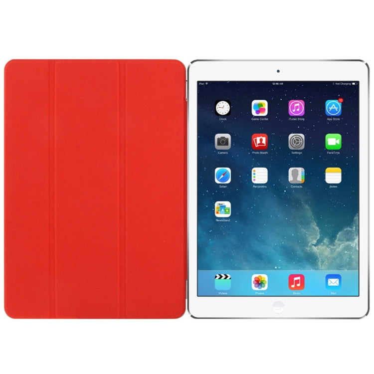For iPad Pro 9.7 inch Single Side Polyurethane Smart Cover with 3-Folding Holder