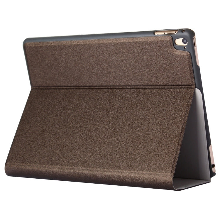 For iPad Pro 9.7 inch Frosted Texture Horizontal Flip Solid Color Leather Case with Holder