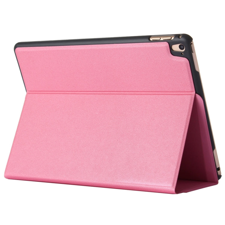 For iPad Pro 9.7 inch Frosted Texture Horizontal Flip Solid Color Leather Case with Holder