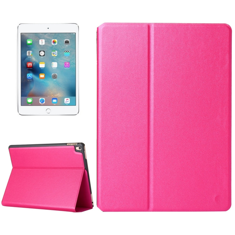 For iPad Pro 9.7 inch Frosted Texture Horizontal Flip Solid Color Leather Case with Holder