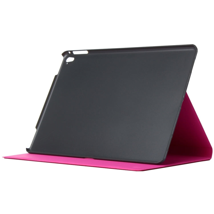 For iPad Pro 9.7 inch Frosted Texture Horizontal Flip Solid Color Leather Case with Holder