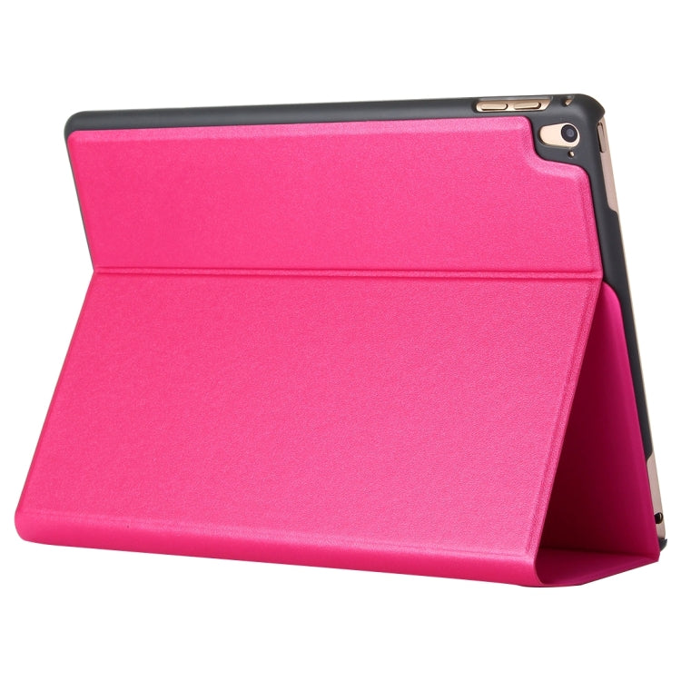 For iPad Pro 9.7 inch Frosted Texture Horizontal Flip Solid Color Leather Case with Holder