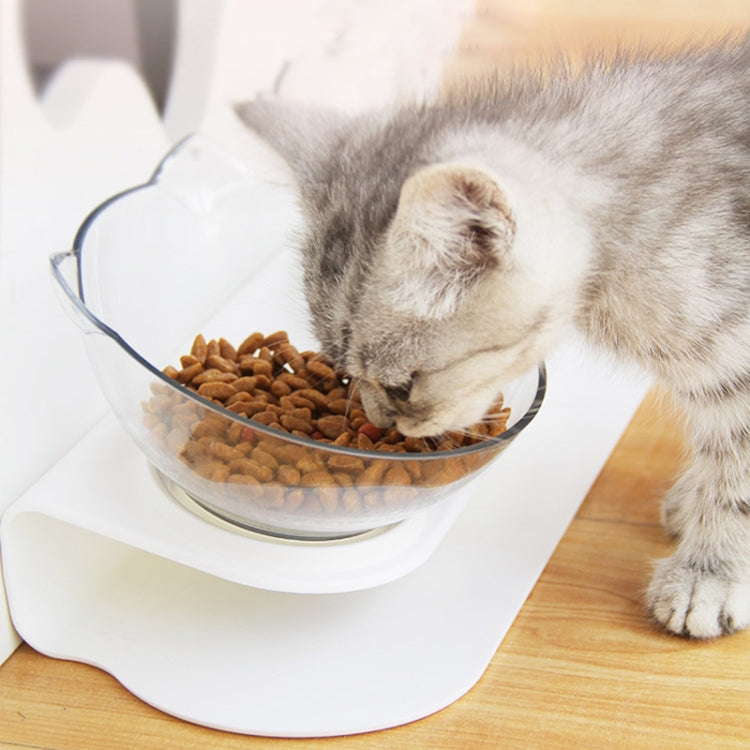 Pet Cat Dog Non-slip and Drop-proof Double Bowl Food Box