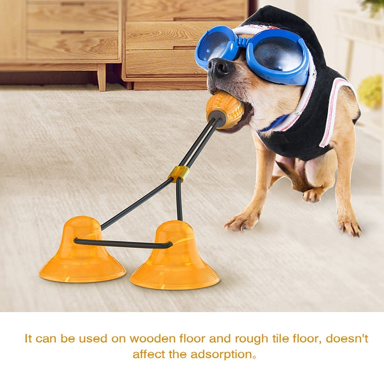 Molar Teeth Leaking Bite resistant Ball Double Sucker Dog Toy