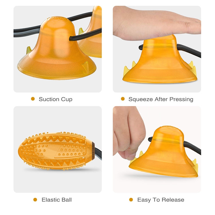 Molar Teeth Leaking Bite resistant Ball Double Sucker Dog Toy