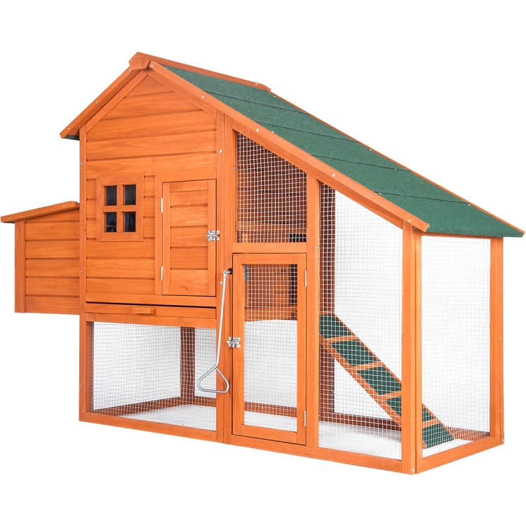 [US Warehouse] Pet Rabbit Hutch Wooden House Chicken Coop for Small Animals