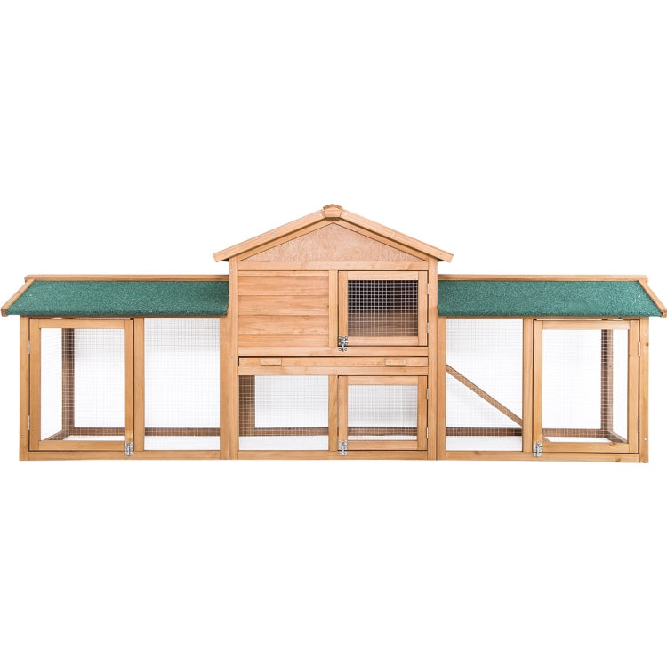 [US Warehouse] Rabbit Hutch Wood House Pet Cage for Small Animals