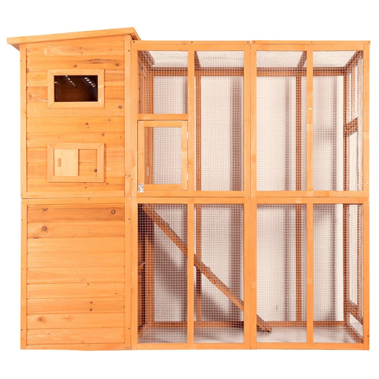 [US Warehouse] Wooden Outdoor Pet Cat House