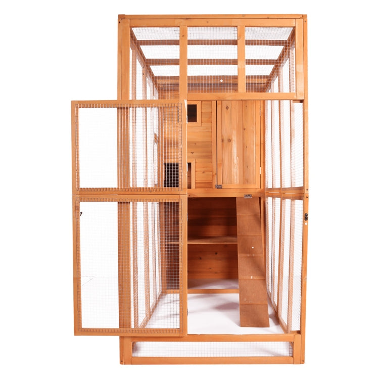 [US Warehouse] Wooden Outdoor Pet Cat House