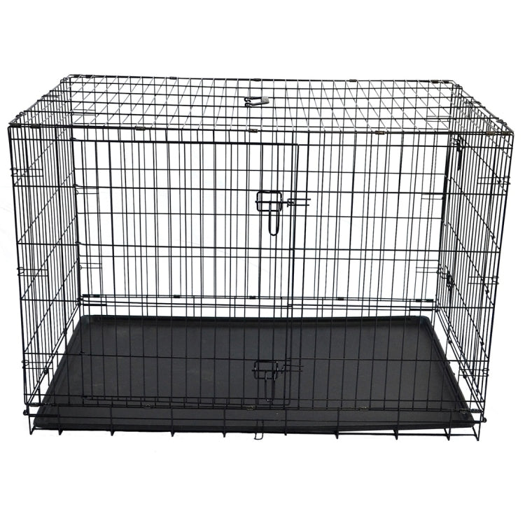 [US Warehouse] 48 inch Large Outdoor Powder Coating Welded Wire Iron Dog Cages