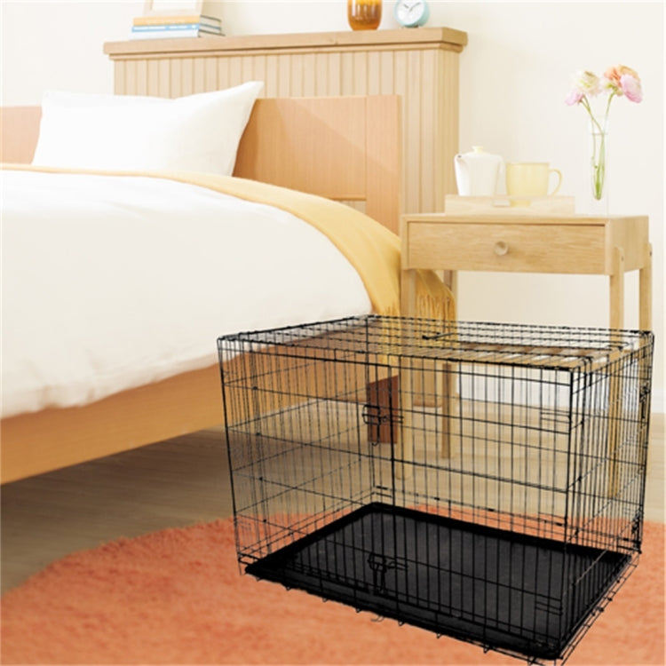[US Warehouse] 48 inch Large Outdoor Powder Coating Welded Wire Iron Dog Cages