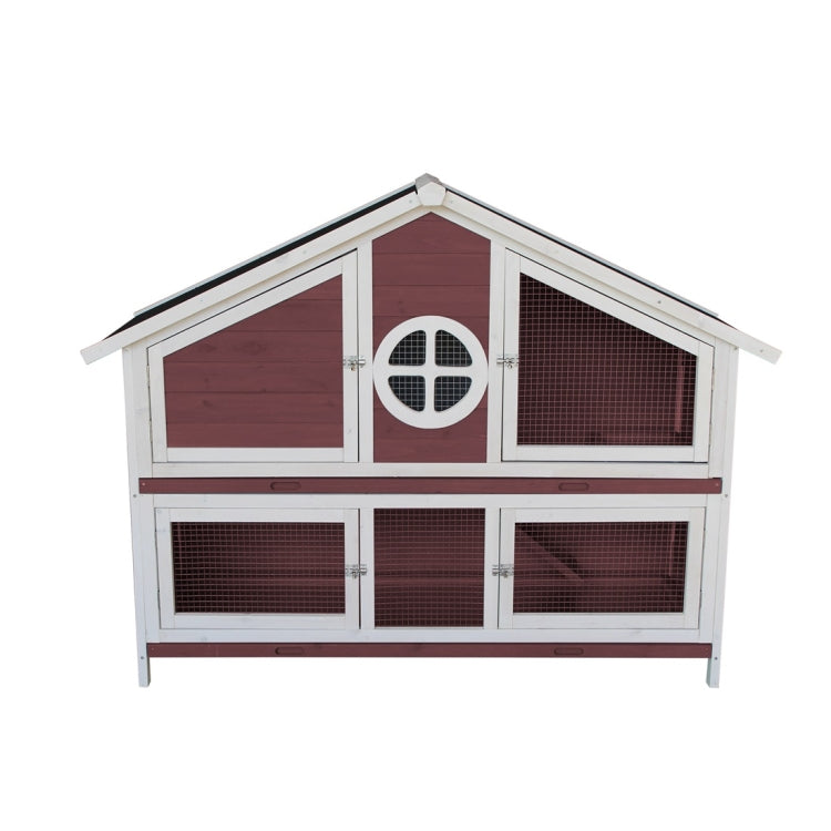 [US Warehouse] Wooden Pet House, Size: 128x46x110cm(Red)