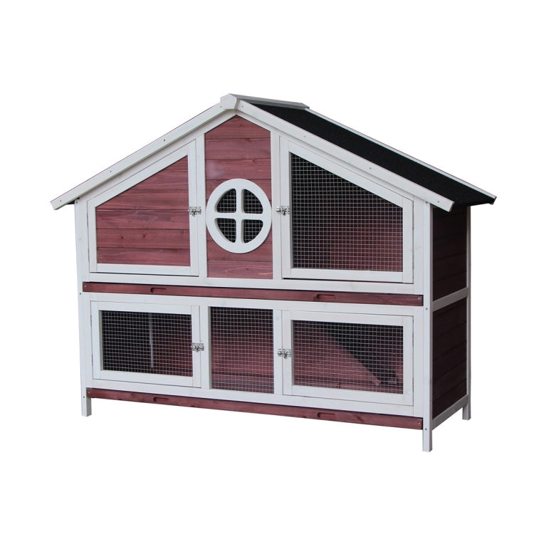 [US Warehouse] Wooden Pet House, Size: 128x46x110cm(Red)