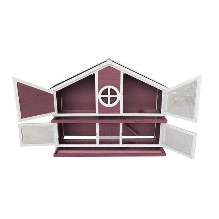 [US Warehouse] Wooden Pet House, Size: 128x46x110cm(Red)