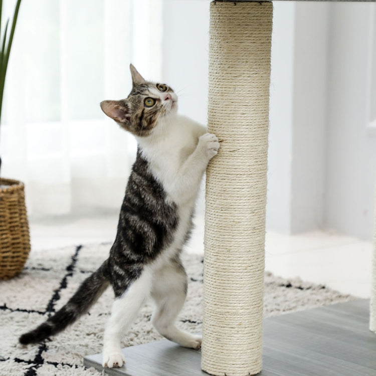 [US Warehouse] 43.3 inch 5 Levels Cat Tree Condo Pet Playhouse with Sisal Scratching Posts & Hammock & Extra-Large Perch