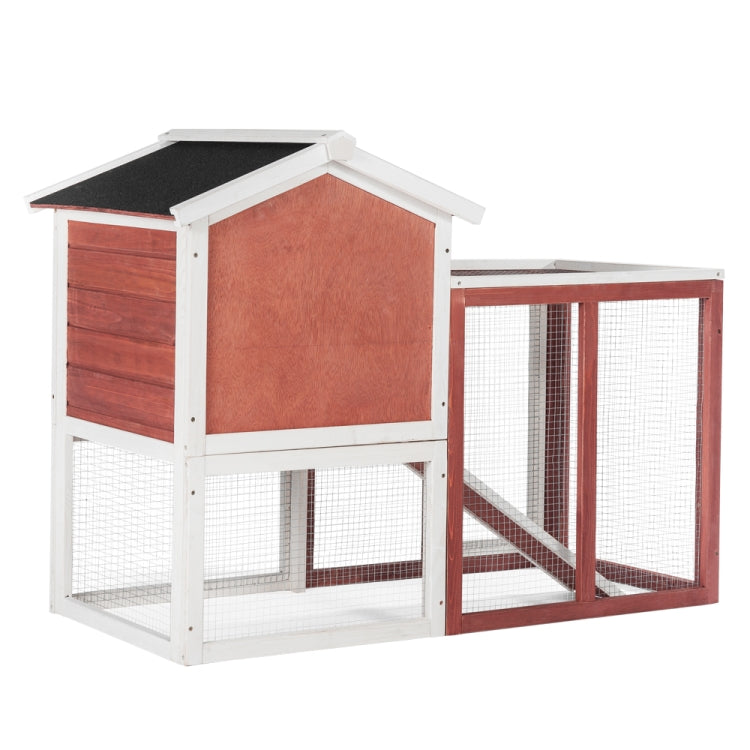 [UK Warehouse] Rabbit Bunny Hutch Cage House with Linoleum Roof 2-Tier