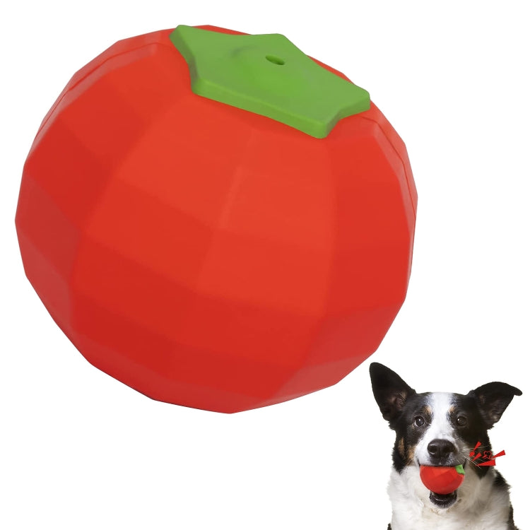 Tomato Shape Pet Sound Rubber Toy Pet Supplies