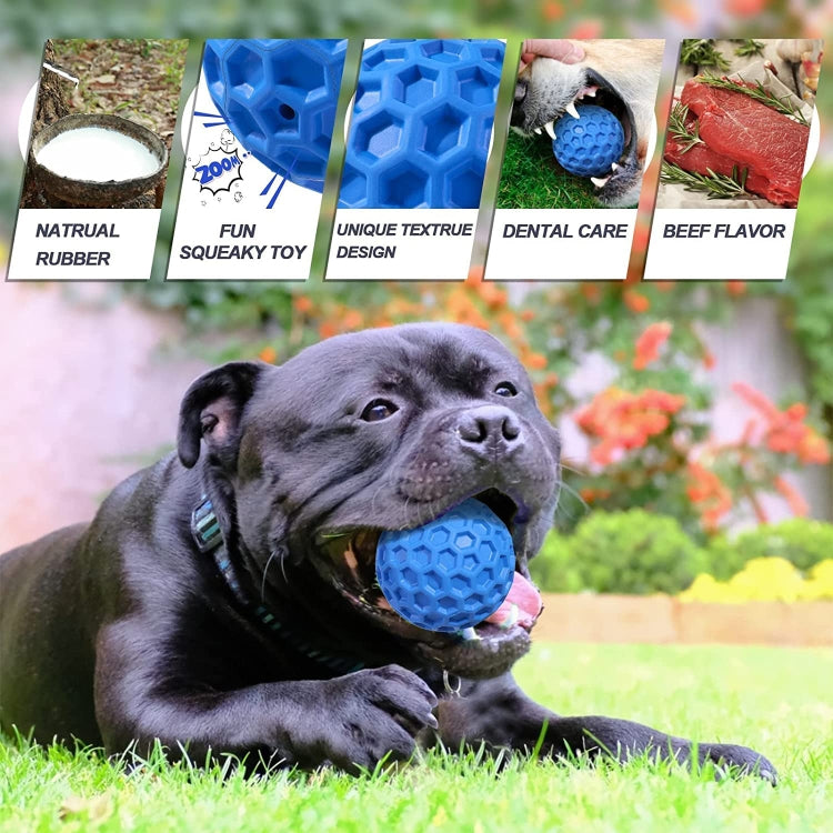 Dog Sound Rubber Honeycomb Toy Ball Pet Supplies