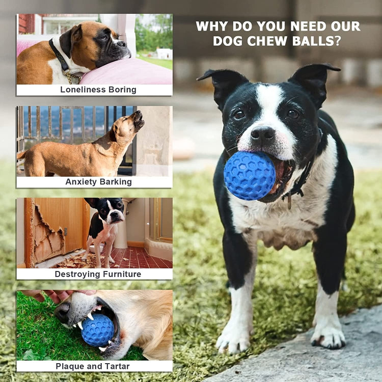 Dog Sound Rubber Honeycomb Toy Ball Pet Supplies