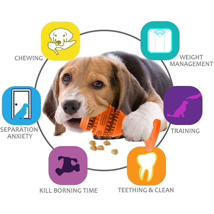 Goblet Shaped Dog Teeth Cleaning Rubber Feeding Toys Pet Supplies