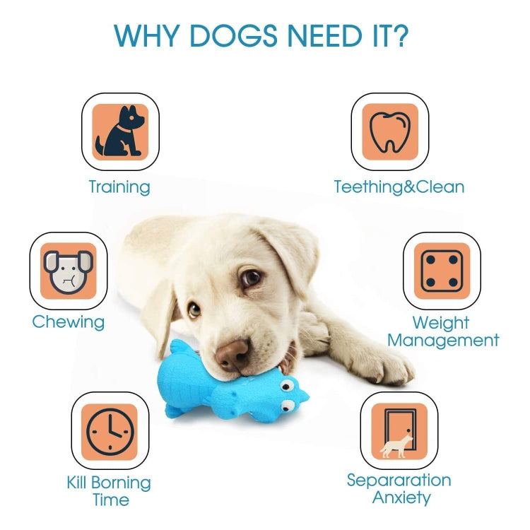 Dinosaur Shape Rubber Dog Sounding Toys Pet Products