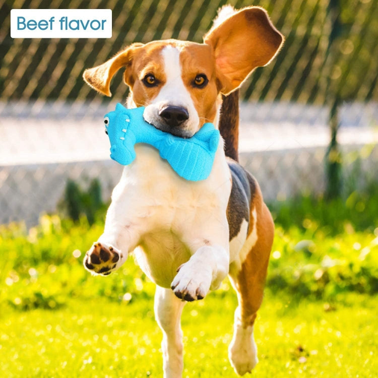 Dinosaur Shape Rubber Dog Sounding Toys Pet Products