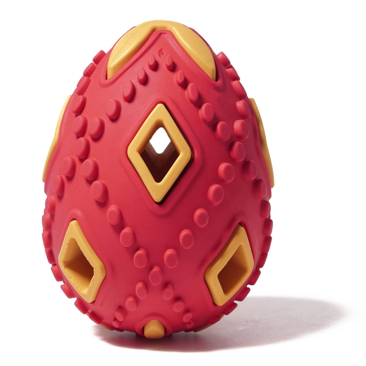 Hollow Egg Rubber Dog Leaking Sound Toy Pet Product