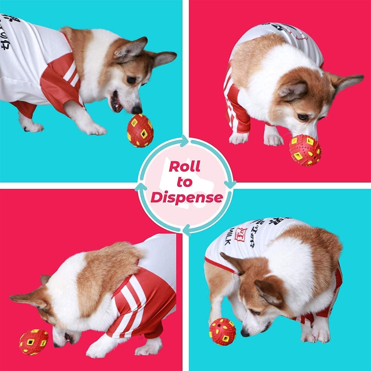 Hollow Egg Rubber Dog Leaking Sound Toy Pet Product