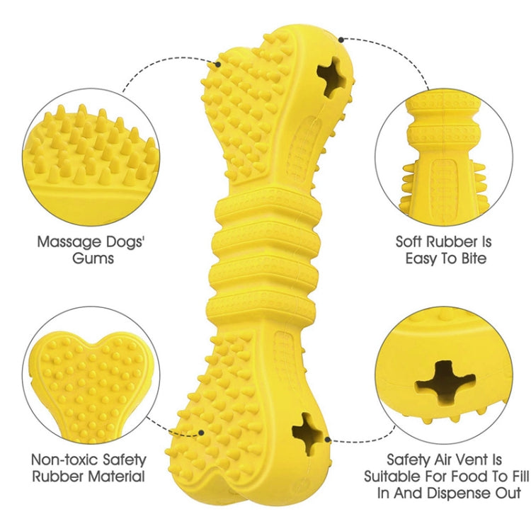 Large Bone Shape Rubber Dog Molar Leakage Feeding Toys Pet Products