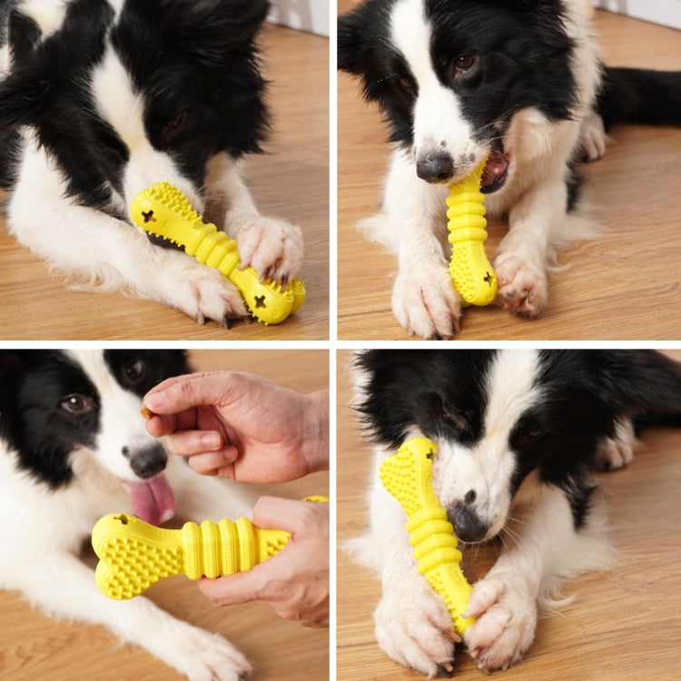 Large Bone Shape Rubber Dog Molar Leakage Feeding Toys Pet Products