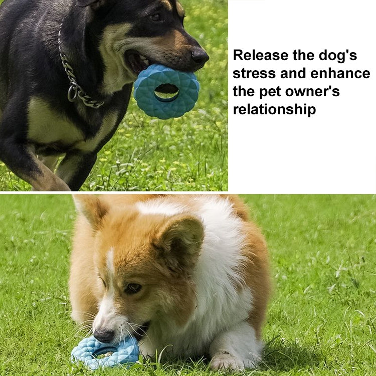 Rubber Garden Ring Shape Dog Leaking Food Toys Pet Products