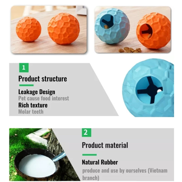 Large Rubber Masonry Stone Ball Shape Dog Leaking Sound Toy Pet Product