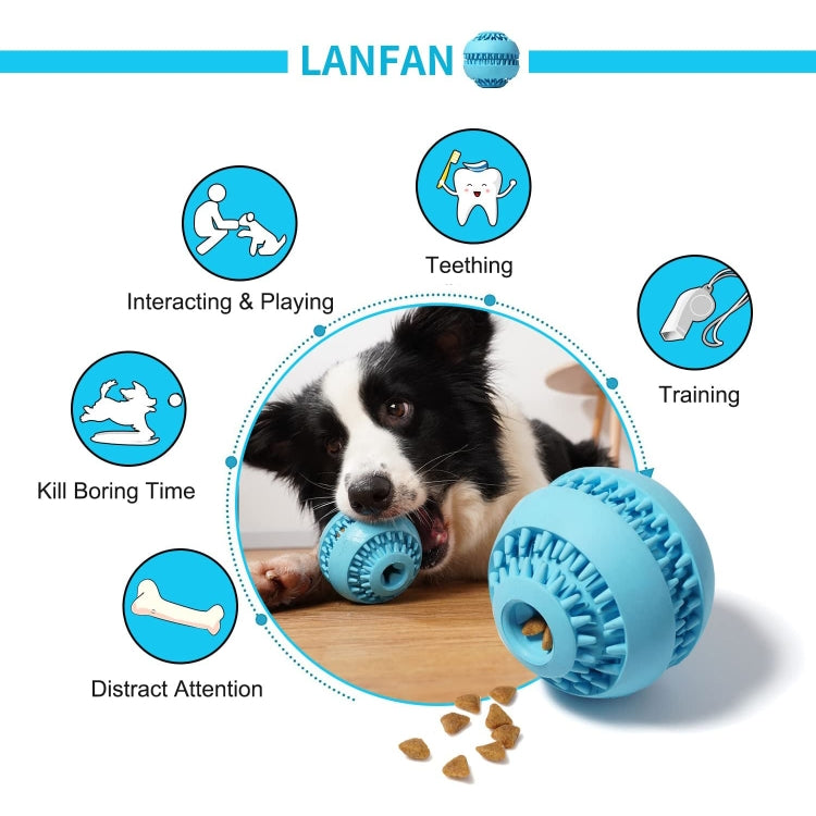 Small Rubber Teeth Leak Ball Dog Toy Pet Products