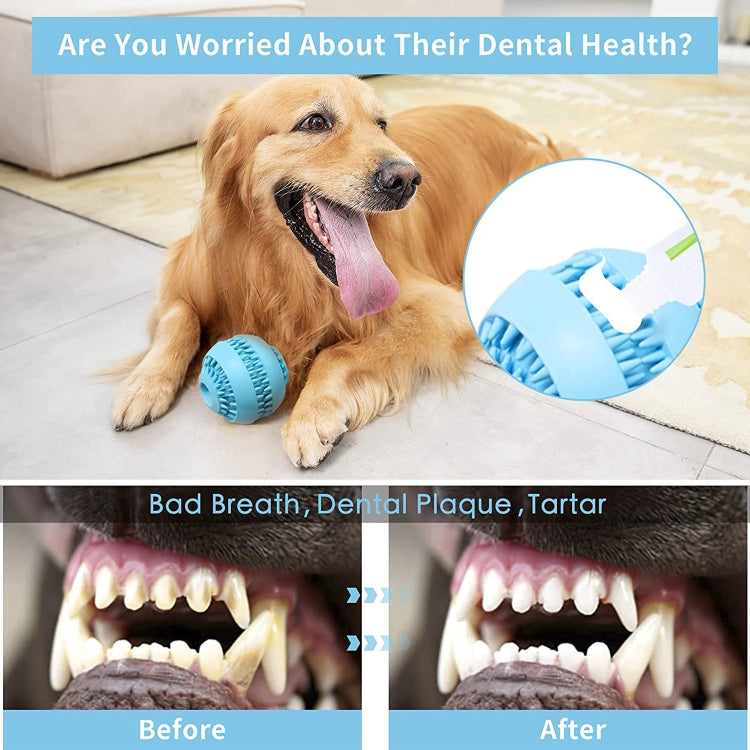 Small Rubber Teeth Leak Ball Dog Toy Pet Products