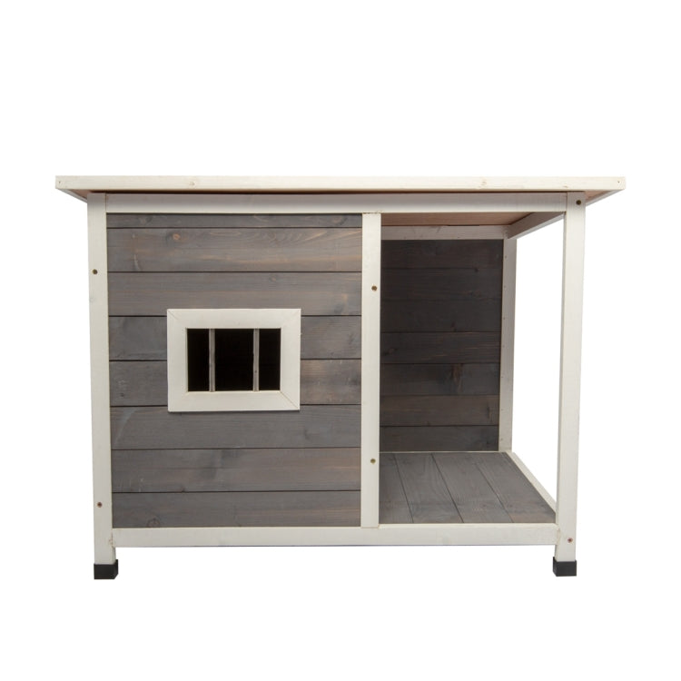 [US Warehouse] Wooden Pet Dog House, Size: 33.46x22.83x24.81 inch