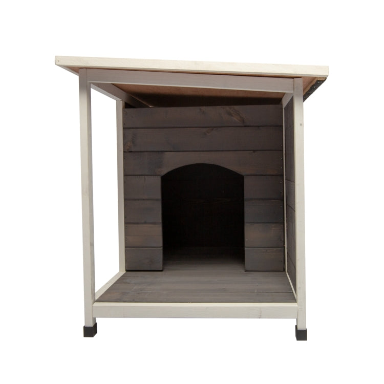 [US Warehouse] Wooden Pet Dog House, Size: 33.46x22.83x24.81 inch