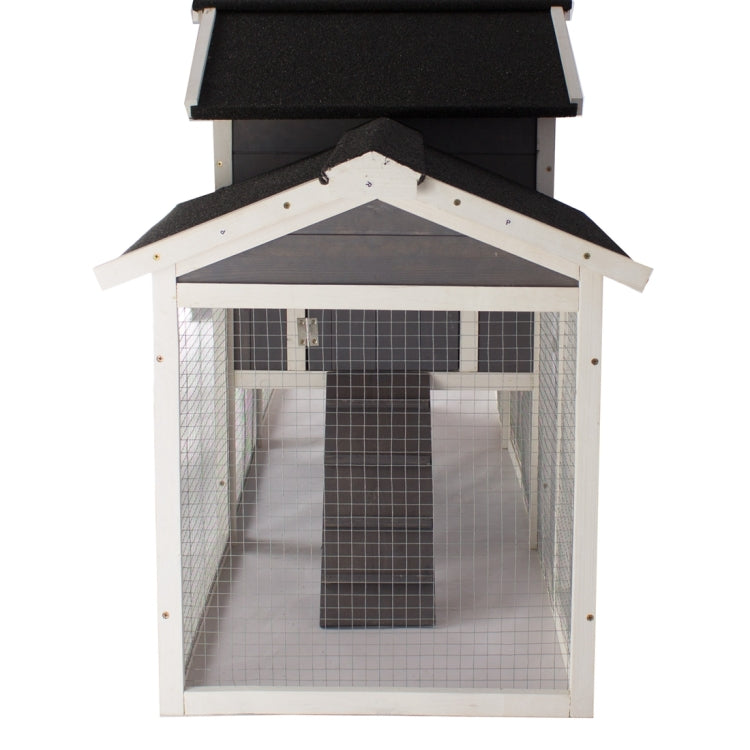 [US Warehouse] Wooden Pet Rabbit Hutch, Size: 88.18x20.47x34.64 inch