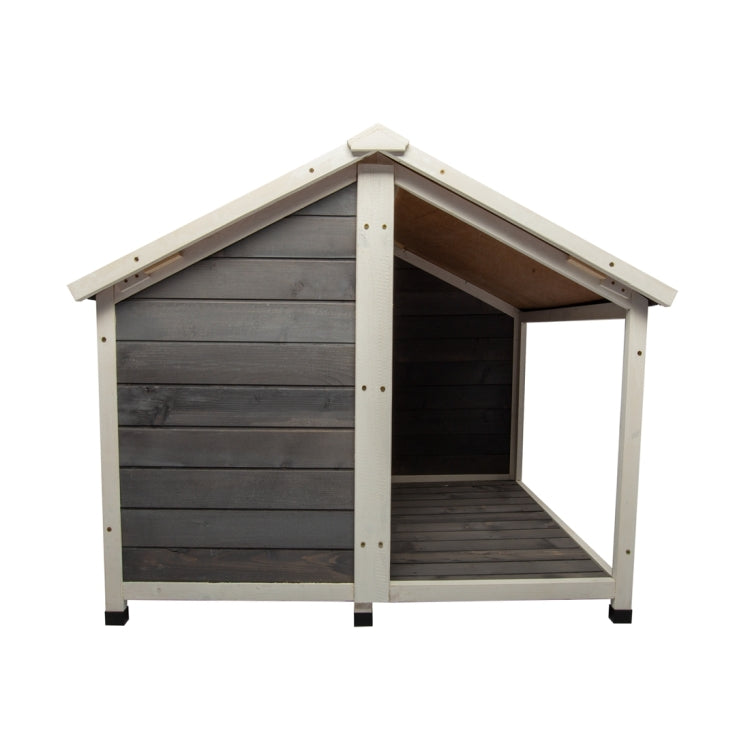 [US Warehouse] Wooden Pet Puppy Dog House, Size: 35.83x39.38x32.5 inch