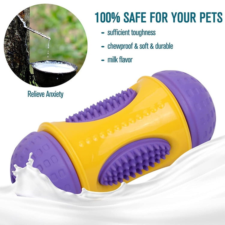 Natural Rubber+TPR Material Waist Drum Shape Dog Missing Food Toy Pet Products