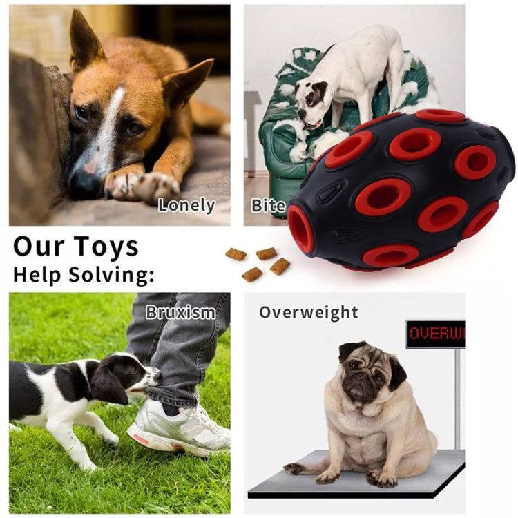 Rubber Sea Anemone Double Layer Rugby Dog Chew Toy Pet Products