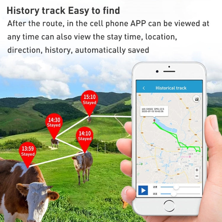 4G Asia Version Intelligent Waterproof GPS Pet Tracker Solar Energy Cattle Sheep Position Locator