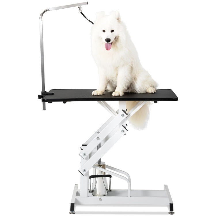 [US Warehouse] Hydraulic Dog Pet Grooming Table Heavy Duty Big Size Z-Lift Pet Grooming Table