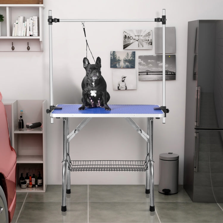 [US Warehouse] 36 inch Folding Heavy Duty Stainless Steel Dog Pet Grooming Table