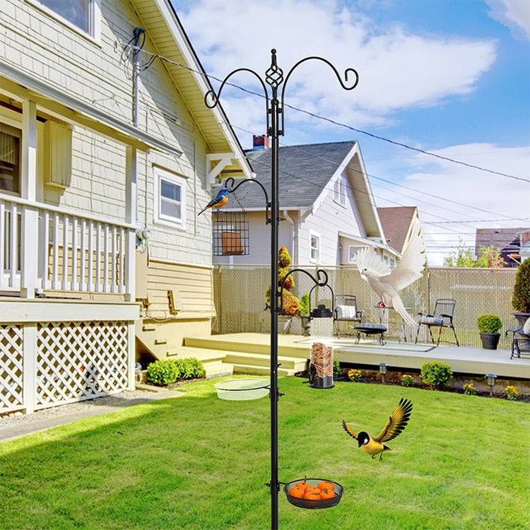 [US Warehouse] Bird Feeder  Courtyard Bird Feeder with Four Hooks,Size: 50x50x232cm