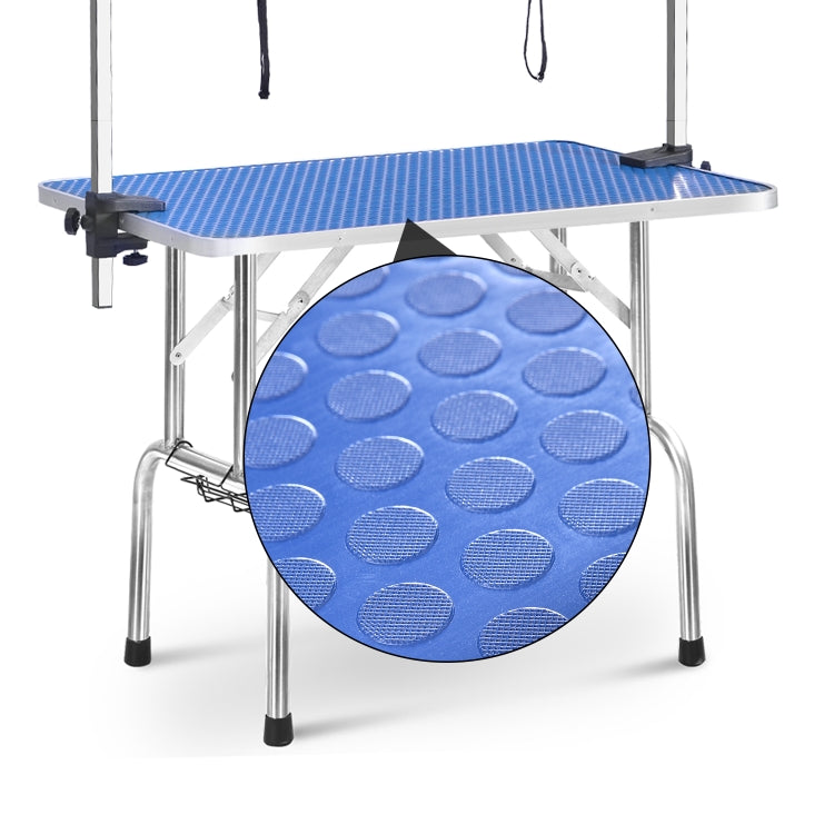 [EU Warehouse] Pet Dog Height Adjustable Grooming Table Drying Table for Small / Medium-sized Dogs, Size: 117x60x75cm(Blue)